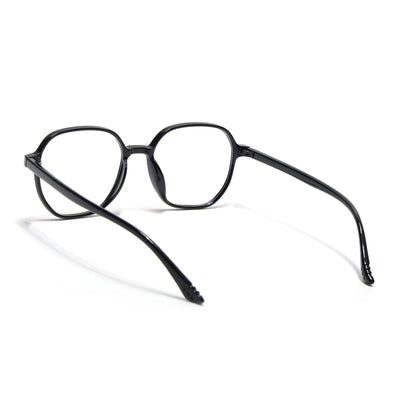 Eyejack Canment Shine Black Round Eyeglasses for Men & Women (CM2503FCL1800-C1)
