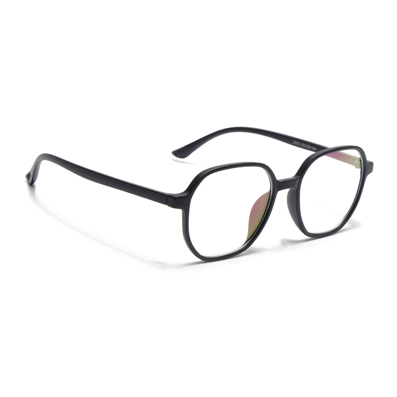 Eyejack Canment Matt Black Round Eyeglasses for Men & Women (CM2503FCL1801-C2)
