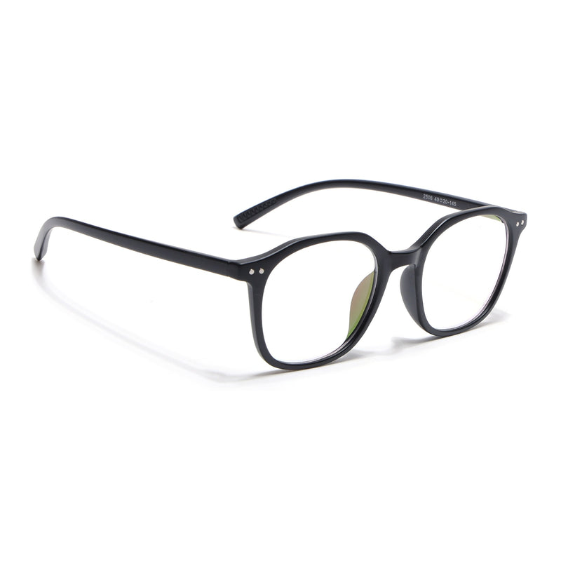 Eyejack Canment Matt Black Square Eyeglasses for Men & Women (CM2506FCL1811-C2)