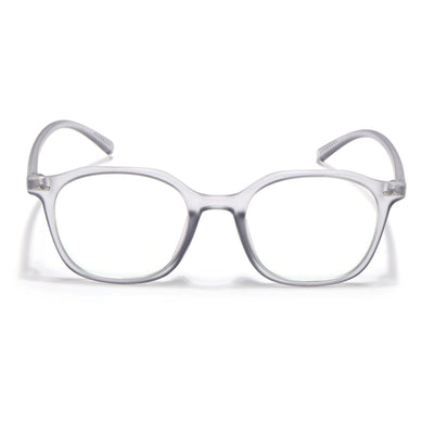 Eyejack Canment Grey Square Eyeglasses for Men & Women (CM2506FCL1812-C3)