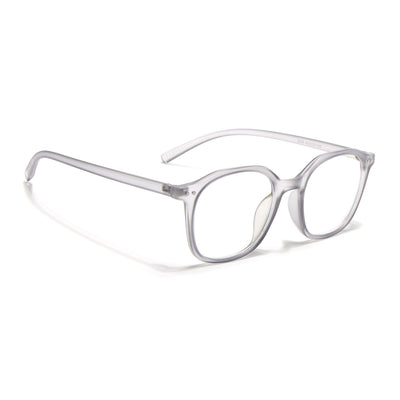 Eyejack Canment Grey Square Eyeglasses for Men & Women (CM2506FCL1812-C3)