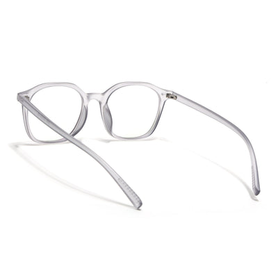 Eyejack Canment Grey Square Eyeglasses for Men & Women (CM2506FCL1812-C3)