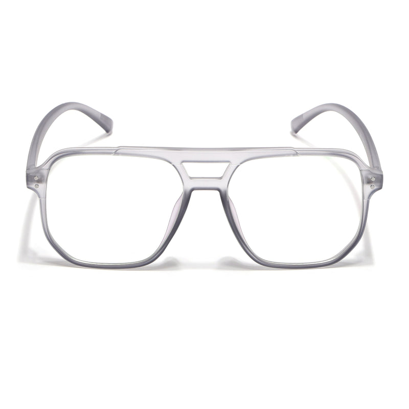 Eyejack Canment Grey Wayfarer Eyeglasses for Men & Women (CM28014FCL1890-C3)