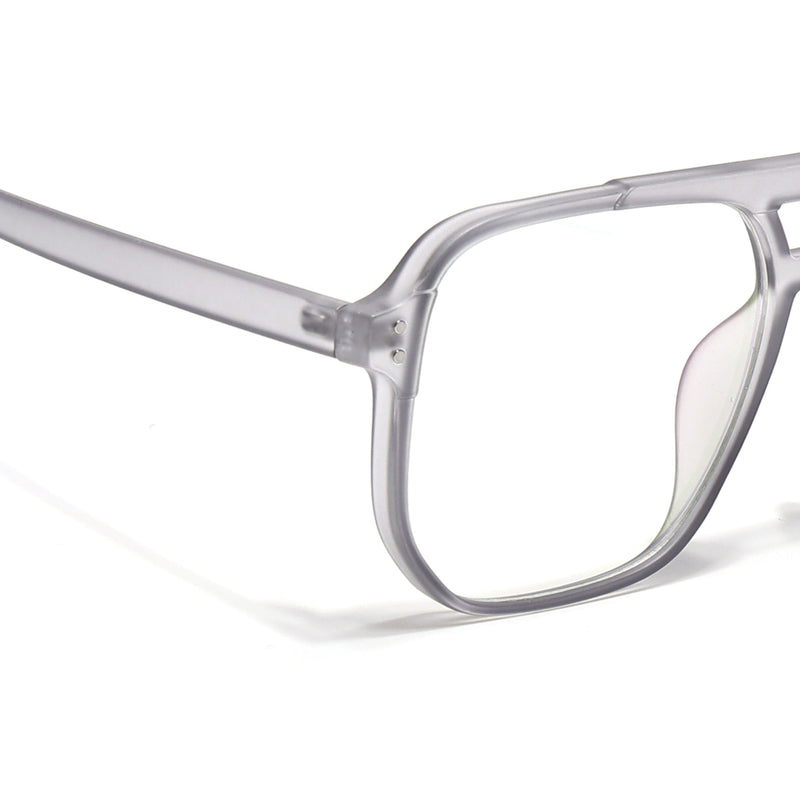 Eyejack Canment Grey Wayfarer Eyeglasses for Men & Women (CM28014FCL1890-C3)