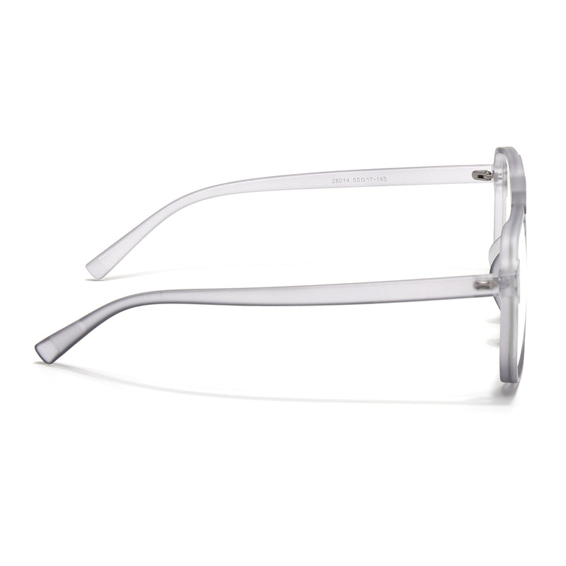 Eyejack Canment Grey Wayfarer Eyeglasses for Men & Women (CM28014FCL1890-C3)