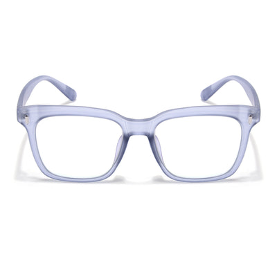 Eyejack Canment Blue Square Eyeglasses for Men & Women (CM28022FCL1904-C7)