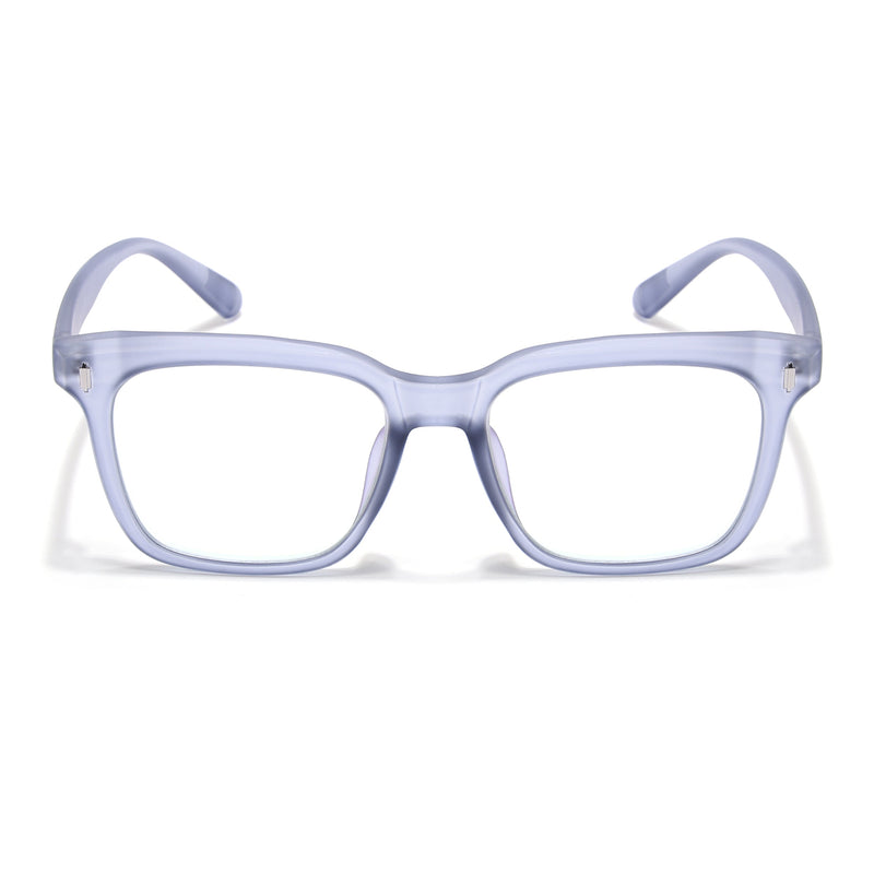 Eyejack Canment Blue Square Eyeglasses for Men & Women (CM28022FCL1904-C7)