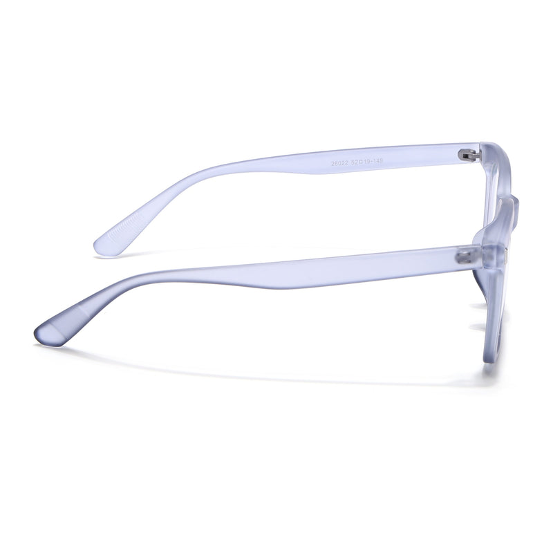 Eyejack Canment Blue Square Eyeglasses for Men & Women (CM28022FCL1904-C7)