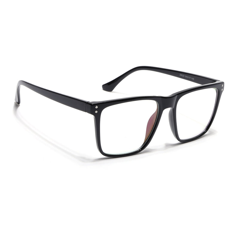 Eyejack Canment Shine Black Wayfarer Eyeglasses for Men & Women (CM28023FCL1908-C1)