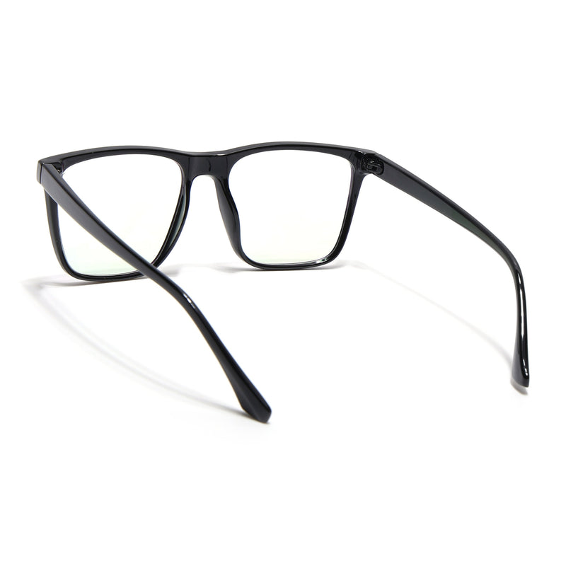 Eyejack Canment Shine Black Wayfarer Eyeglasses for Men & Women (CM28023FCL1908-C1)