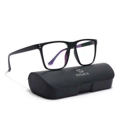 Eyejack Canment Matt Black Wayfarer Eyeglasses for Men & Women (CM28023FCL1909-C2)