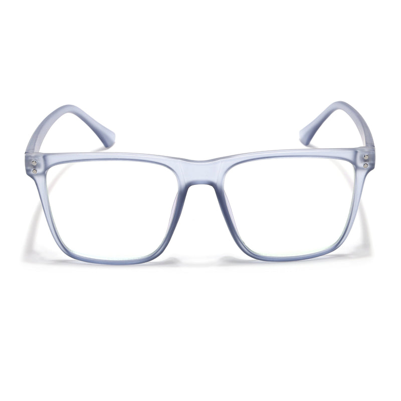 Eyejack Canment Blue Wayfarer Eyeglasses for Men & Women (CM28023FCL1914-C7)