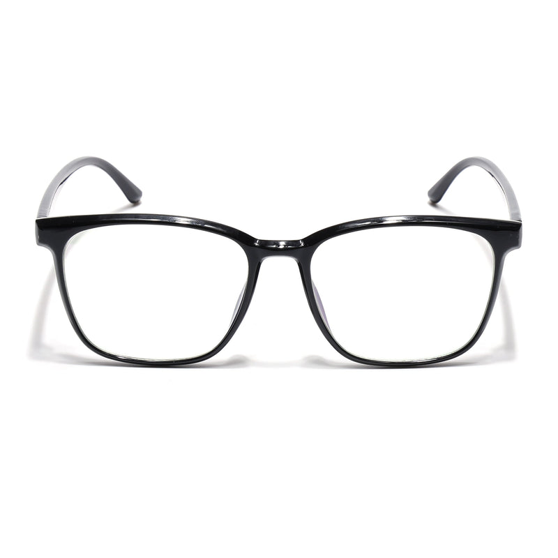 Eyejack Canment Shine Black Wayfarer Eyeglasses for Men & Women (CM28030FCL1926-C1)