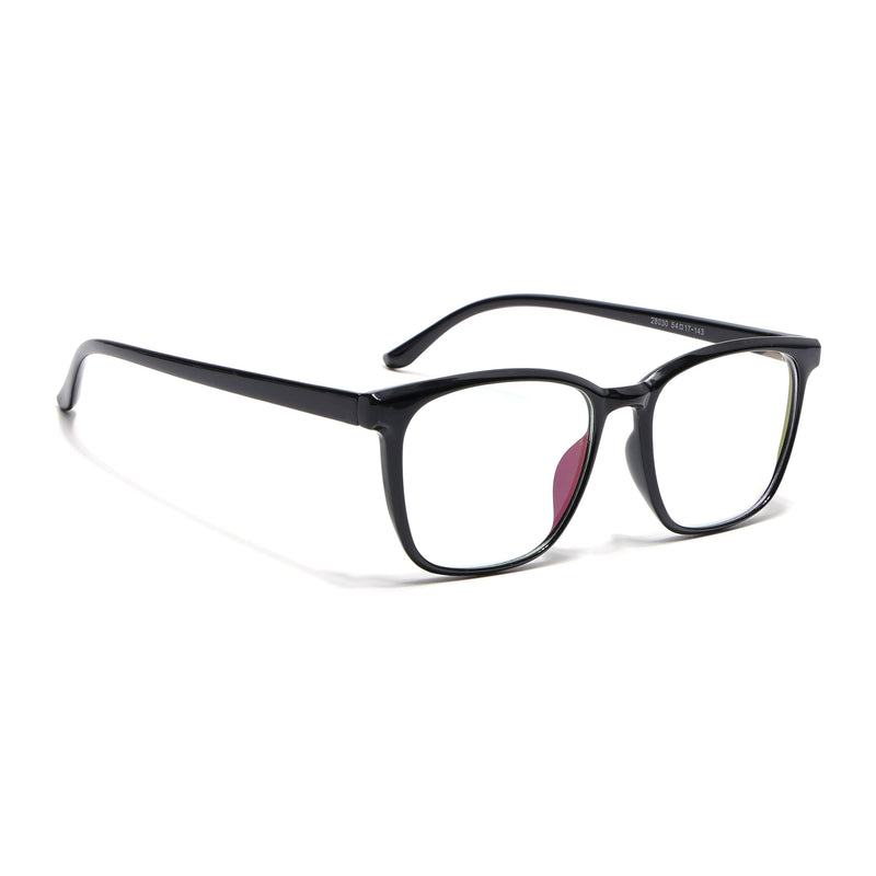 Eyejack Canment Shine Black Wayfarer Eyeglasses for Men & Women (CM28030FCL1926-C1)
