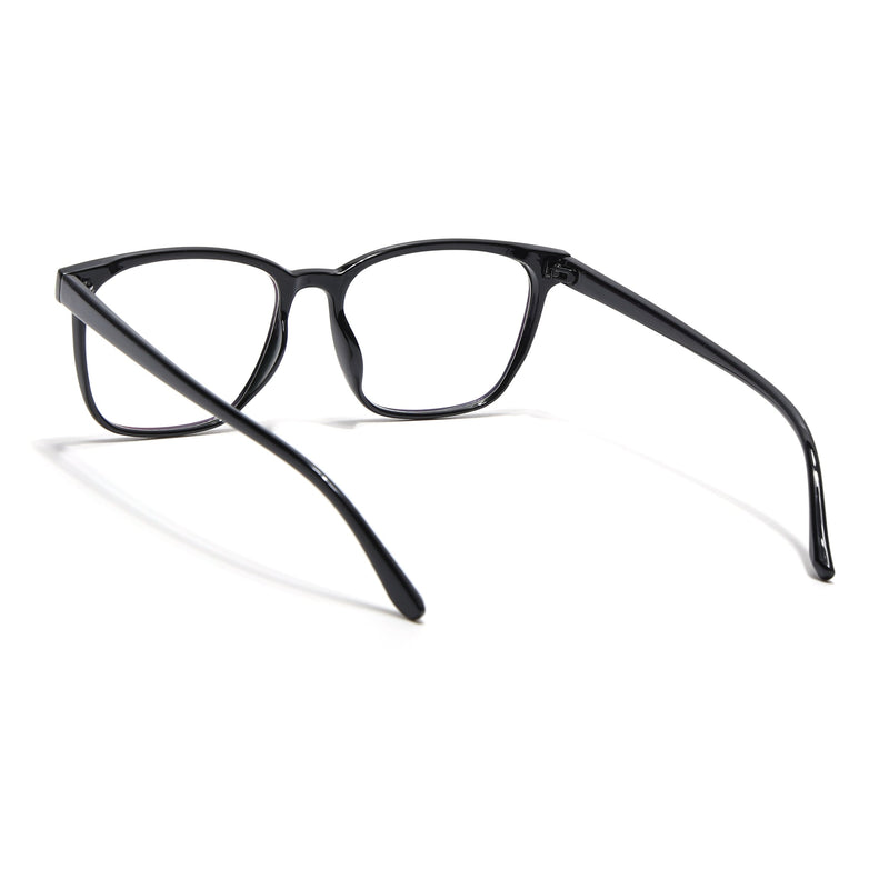 Eyejack Canment Shine Black Wayfarer Eyeglasses for Men & Women (CM28030FCL1926-C1)