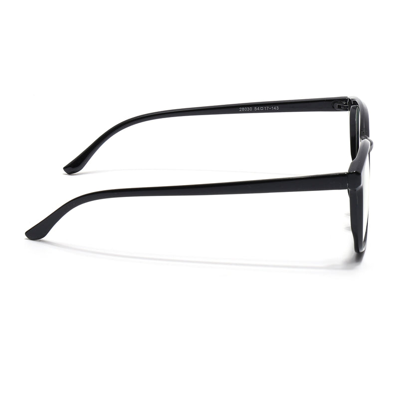 Eyejack Canment Shine Black Wayfarer Eyeglasses for Men & Women (CM28030FCL1926-C1)