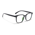 Eyejack Canment Shine Black Square Eyeglasses for Men & Women (CM28060FCL1936-C1)