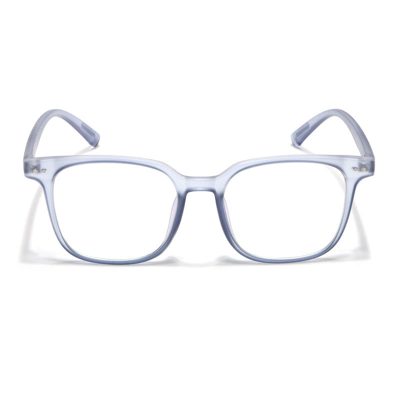 Eyejack Canment Blue Square Eyeglasses for Men & Women (CM28060FCL1942-C7)