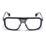 Voyage Ranger I Black & Grey Wayfarer Eyeglasses for Men & Women (D22MG5257-C1)