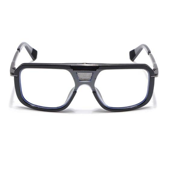 Voyage Ranger I Black & Grey Wayfarer Eyeglasses for Men & Women (D22MG5257-C1)