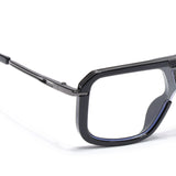 Voyage Ranger I Black & Grey Wayfarer Eyeglasses for Men & Women (D22MG5257-C1)