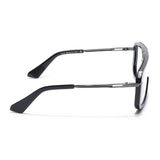 Voyage Ranger I Black & Grey Wayfarer Eyeglasses for Men & Women (D22MG5257-C1)