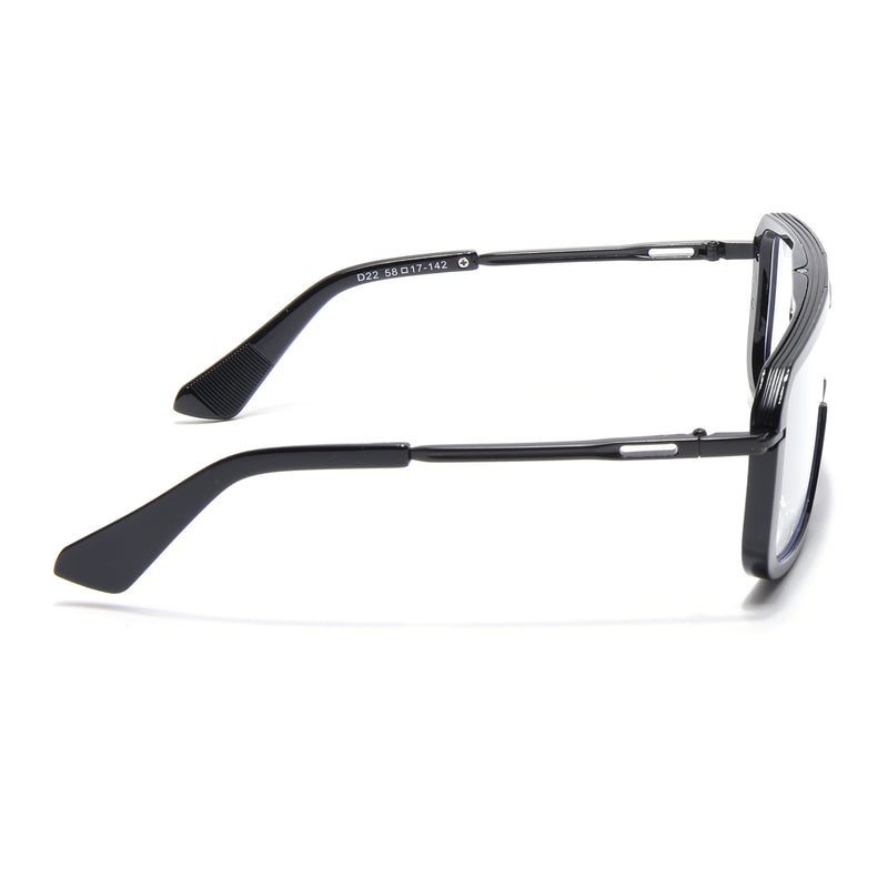 Voyage Ranger I Black Wayfarer Eyeglasses for Men & Women (D22MG5259-C3)