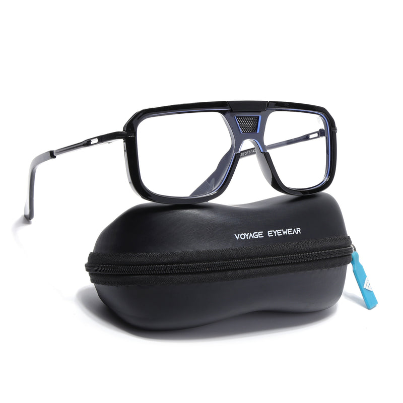 Voyage Ranger I Black Wayfarer Eyeglasses for Men & Women (D22MG5259-C3)
