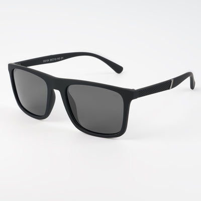 Voyage Wayfarer Polarized Sunglasses for Men & Women (Black Lens | Matt Black Frame - PMG5256)