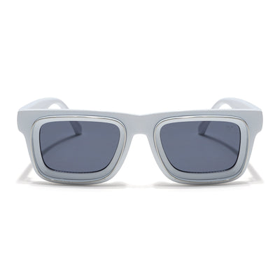 Smuggler | White & Silver Unisex Sunglasses | Black Lens - MG6425