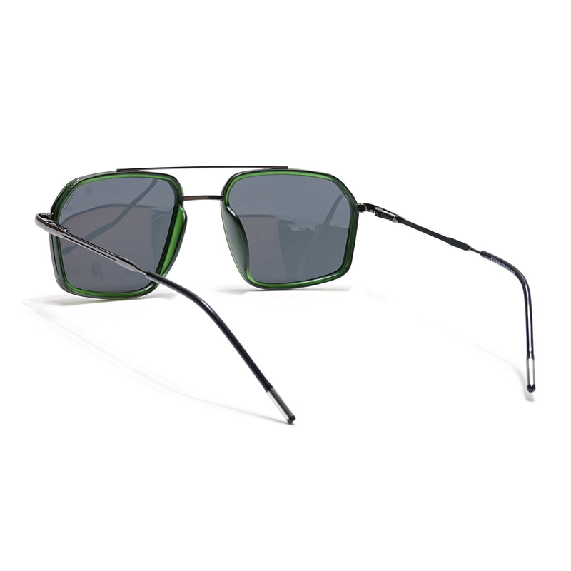 Eyejack Aura Green & Grey Wayfarer Polarized Sunglasses for Men & Women (2505PCL1504)