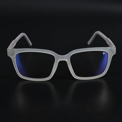 Voyage Rush Matt Transparent Square Eyeglasses for Men & Women (VG9001MG5410-C2)
