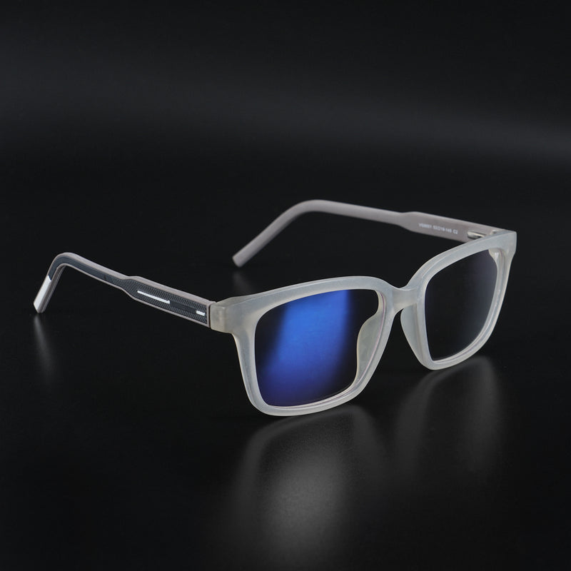 Voyage Rush Matt Transparent Square Eyeglasses for Men & Women (VG9001MG5410-C2)