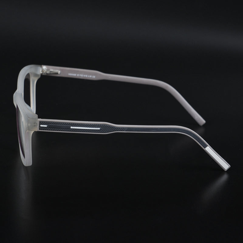 Voyage Rush Matt Transparent Square Eyeglasses for Men & Women (VG9001MG5410-C2)