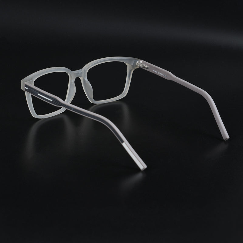 Voyage Rush Matt Transparent Square Eyeglasses for Men & Women (VG9001MG5410-C2)