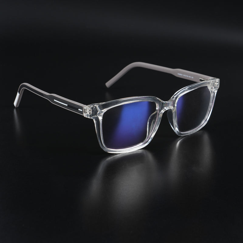 Voyage Rush Transparent Square Eyeglasses for Men & Women (VG9001MG5414-C6)