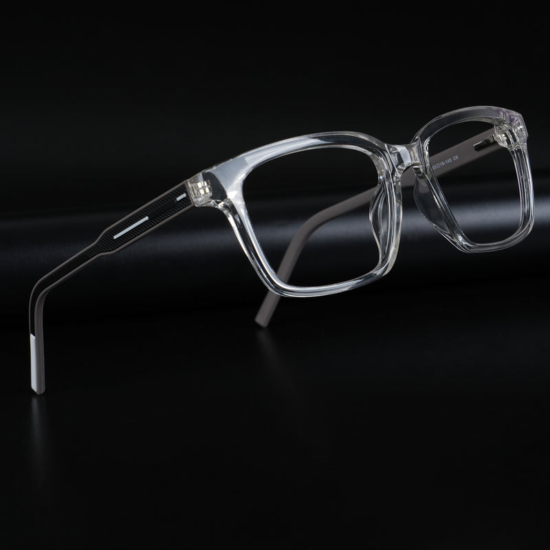 Voyage Rush Transparent Square Eyeglasses for Men & Women (VG9001MG5414-C6)