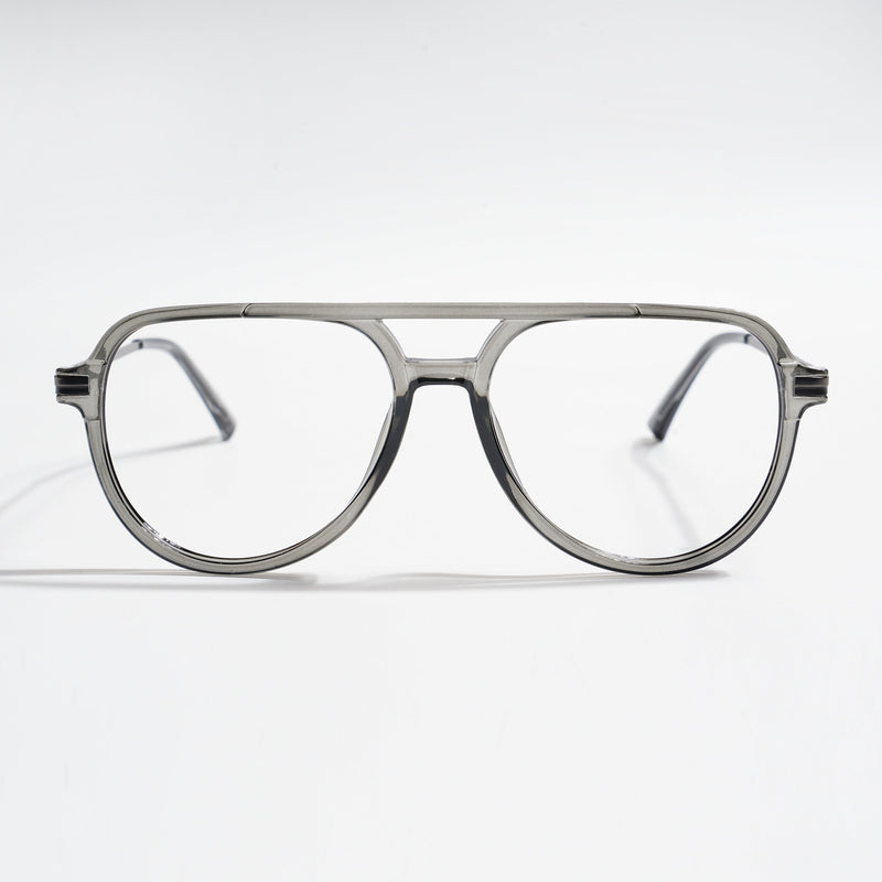 EyeJack Titex Shine Grey Wayfarer Eyeglasses for Men & Women (18903CL352-C5)