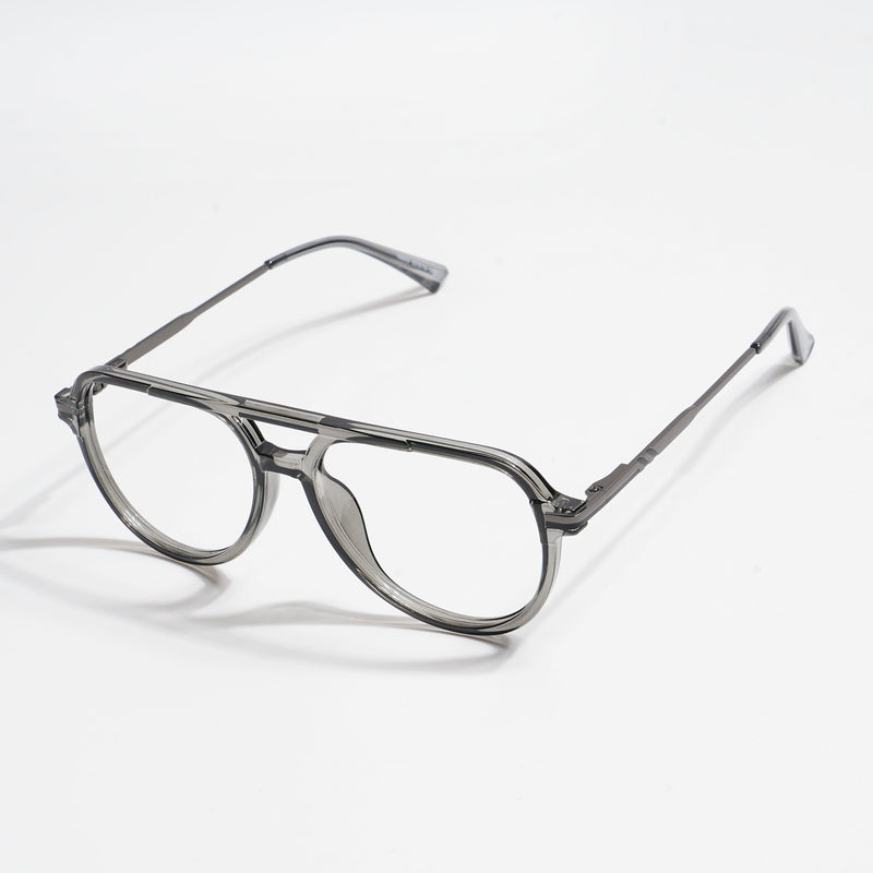 EyeJack Titex Shine Grey Wayfarer Eyeglasses for Men & Women (18903CL352-C5)
