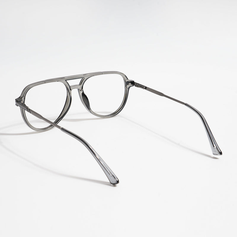 EyeJack Titex Shine Grey Wayfarer Eyeglasses for Men & Women (18903CL352-C5)