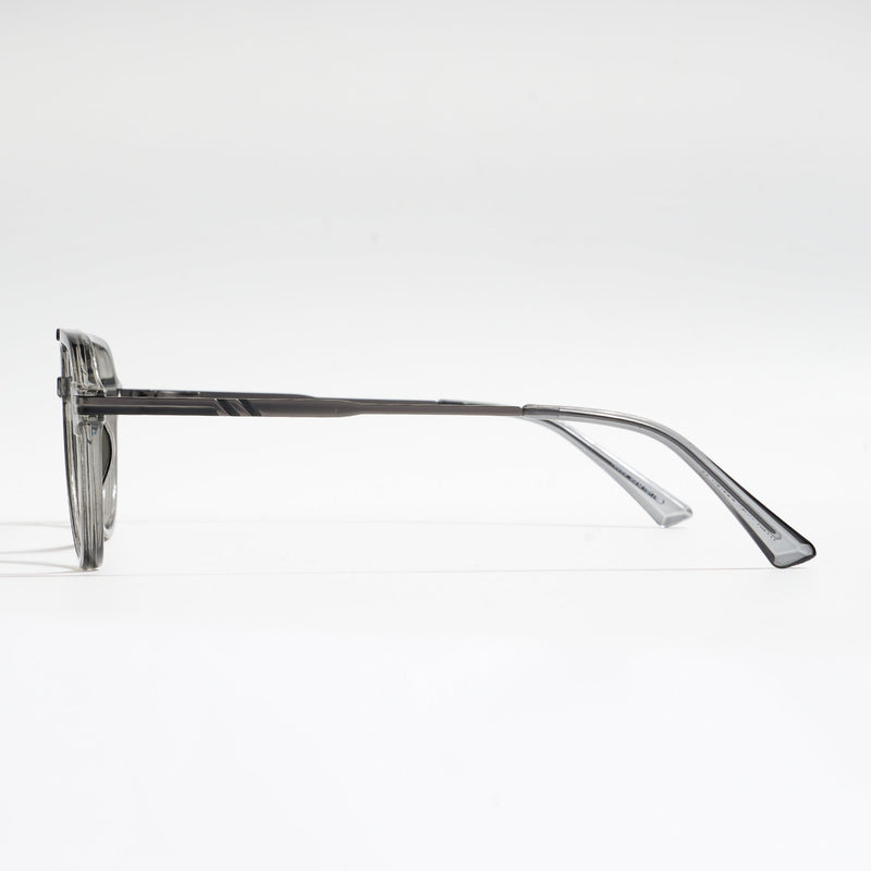 EyeJack Titex Shine Grey Wayfarer Eyeglasses for Men & Women (18903CL352-C5)