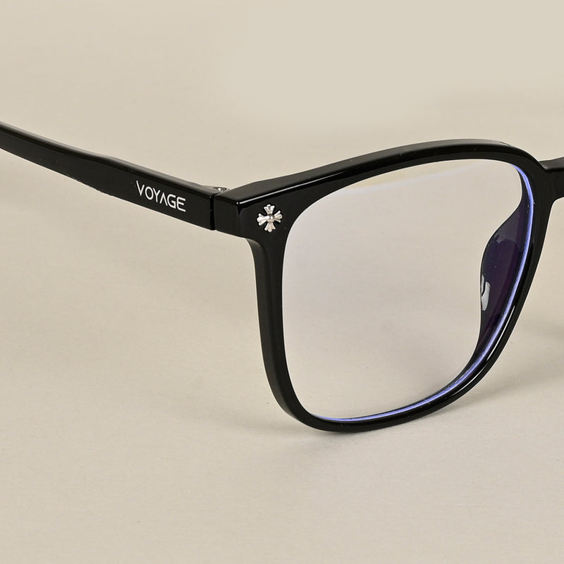 Voyage Air Black Square Eyeglasses for Men & Women (TR85230MG4695-C1)