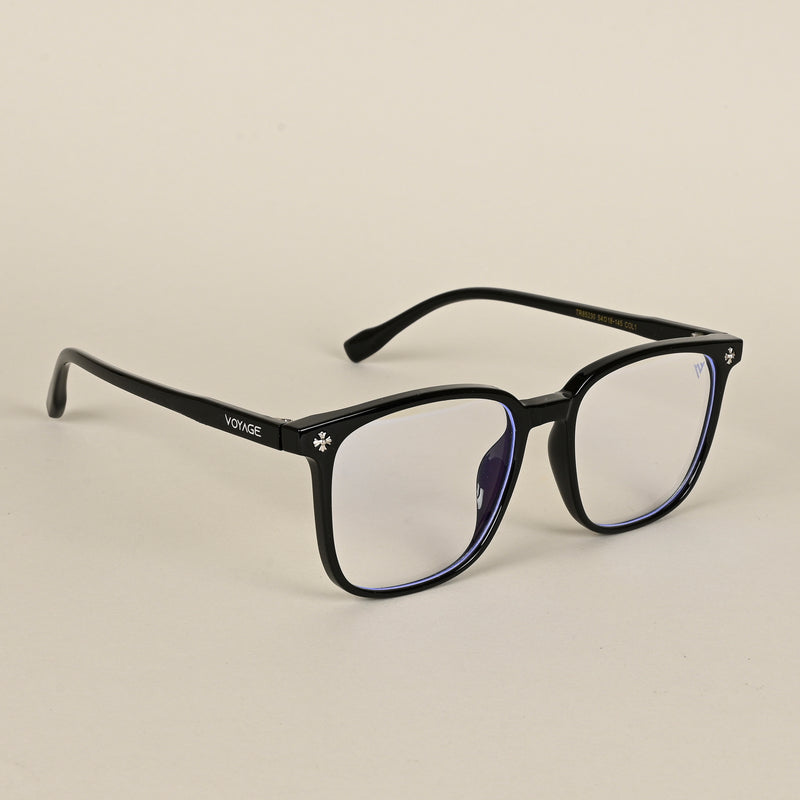 Voyage Air Black Square Eyeglasses for Men & Women (TR85230MG4695-C1)
