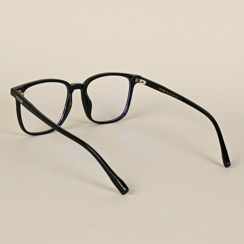 Voyage Air Black Square Eyeglasses for Men & Women (TR85230MG4695-C1)