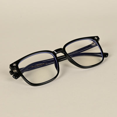 Voyage Air Black Square Eyeglasses for Men & Women (TR85230MG4695-C1)
