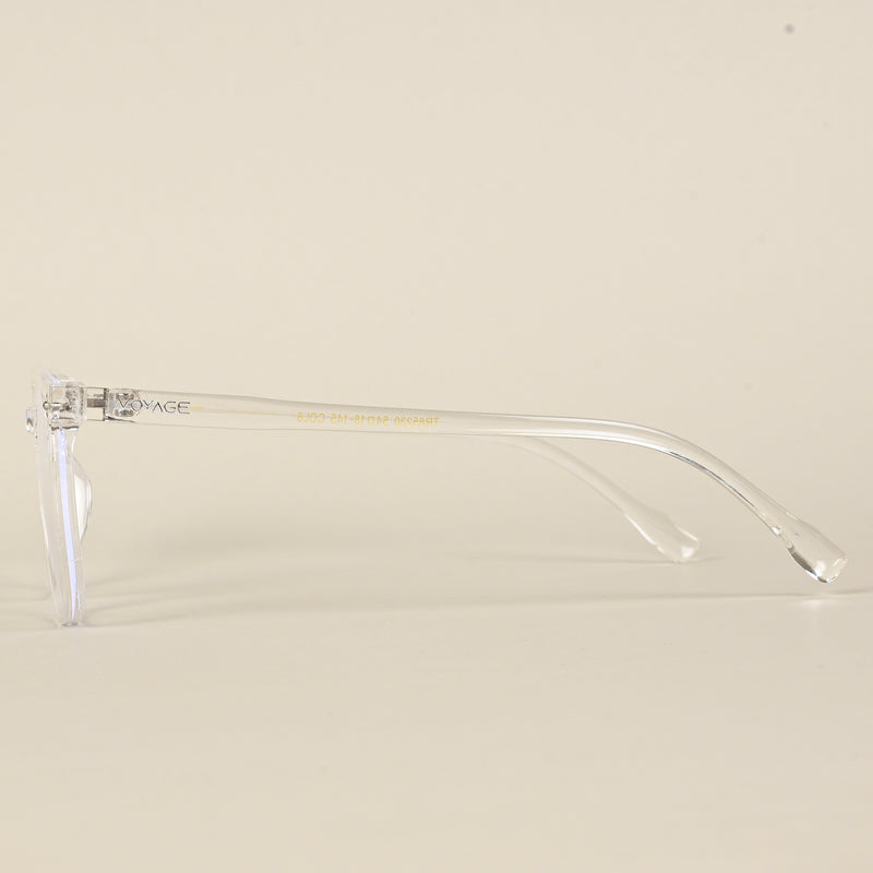 Voyage Air Transparent Square Eyeglasses for Men & Women (TR85230MG4698-C5)