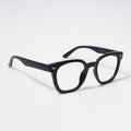 EyeJack Bell Bottom Matt Black Square Eyeglasses for Men & Women (62204CL386-C1)