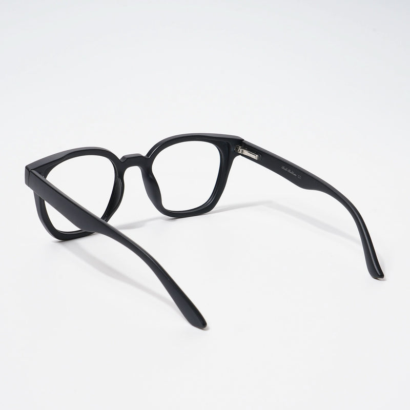 EyeJack Bell Bottom Matt Black Square Eyeglasses for Men & Women (62204CL386-C1)