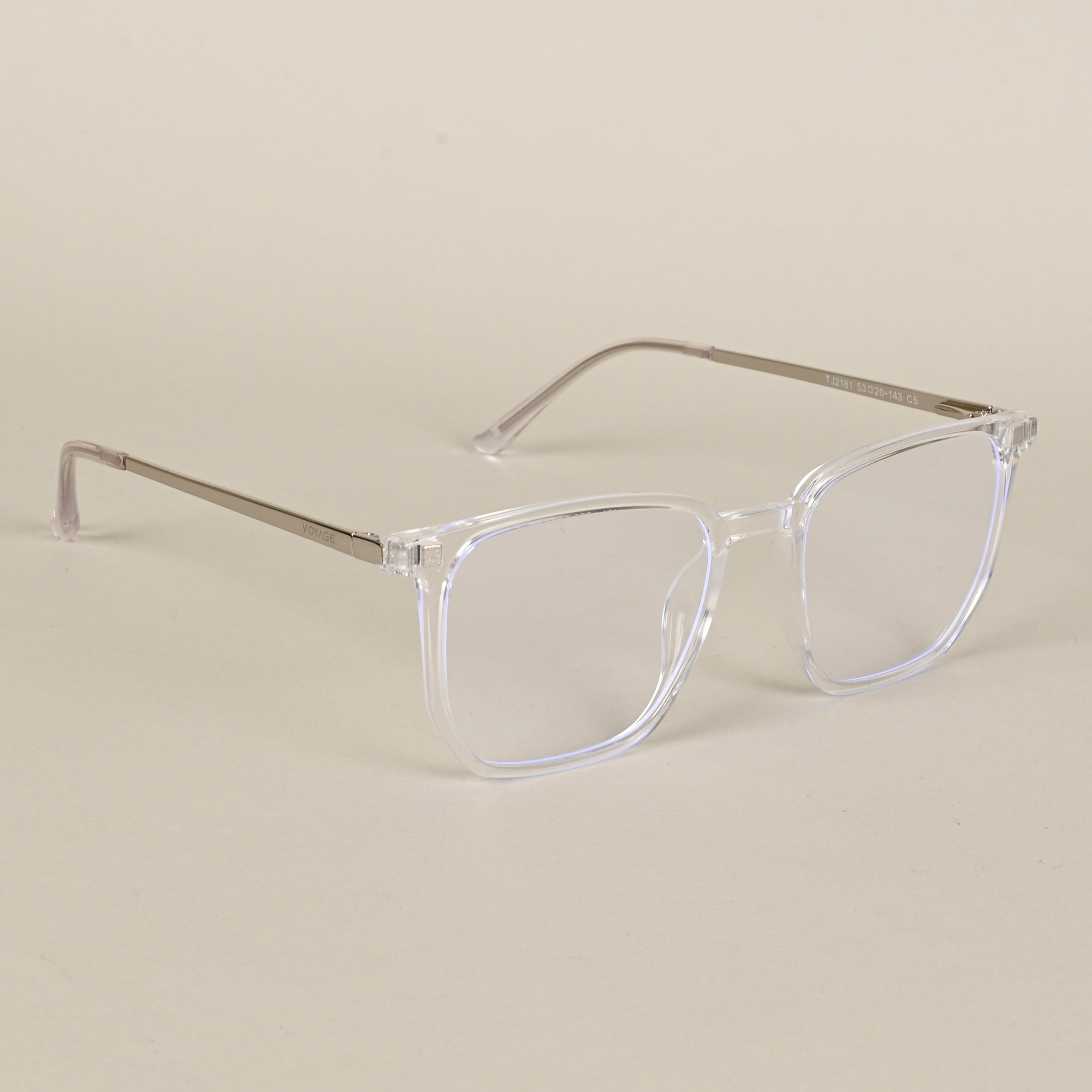 Voyage Transparent Wayfarer TR Clip-On Polarized Sunglasses for Men & Women (2181PMG4658-C2)