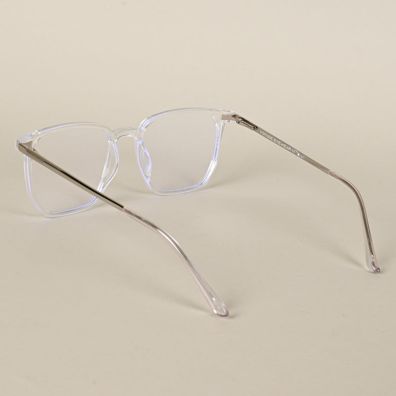 Voyage Transparent Wayfarer TR Clip-On Polarized Sunglasses for Men & Women (2181PMG4658-C2)